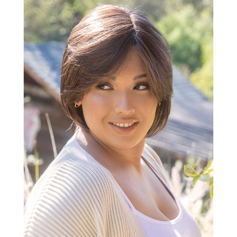 Tate | Lace Front & Monofilament Synthetic Wig by Amore Auburn Sugar