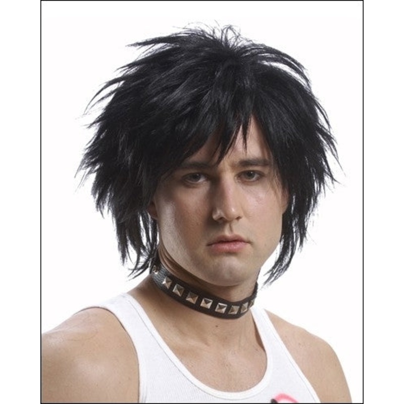Unisex 80s | Costume Wig by Franco 1 – Black
