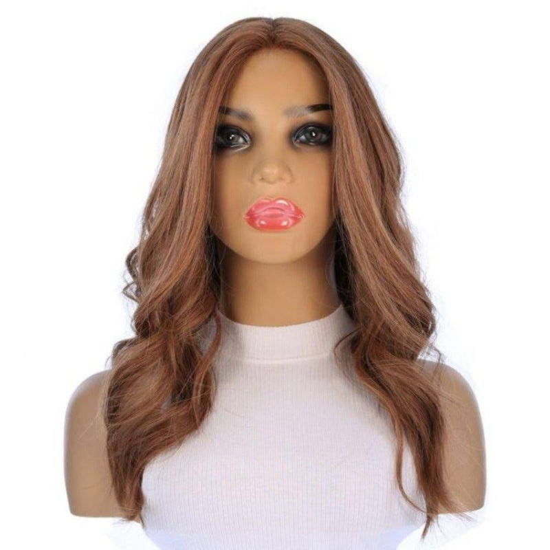 22″ Reese Silk Top Wig Strawberry Blonde Zig Zag Lace Front