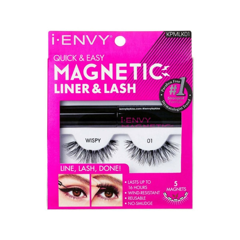 Kiss i-ENVY Quick & Easy Magnetic Liner & Lash – WISPY 01 KPMLK01 WISPY01