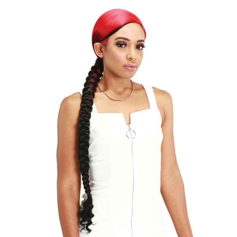 Zury Sis Braided Pony 4.5″ Hand-Tied HD Part Lace Wig – LF-RWANDA 1