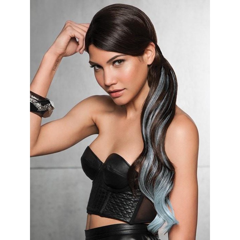 23″ Color Splash Pony | HF Synthetic Ponytail (Wrap-Around) R6-GREEN