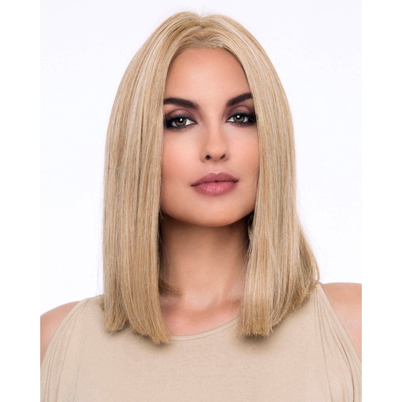Chelsea (Exclusive) | Monofilament Human Hair Blend Wig by Envy Amaretto N Cream