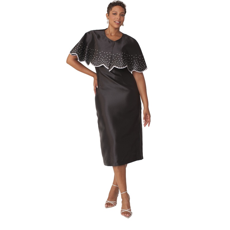 Church Suits with Matching Cape – 4866 BLACK 6