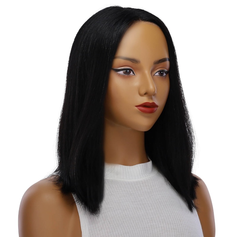 16″ Divine Lace Top Wig Jet Black Zig Zag Lace Front