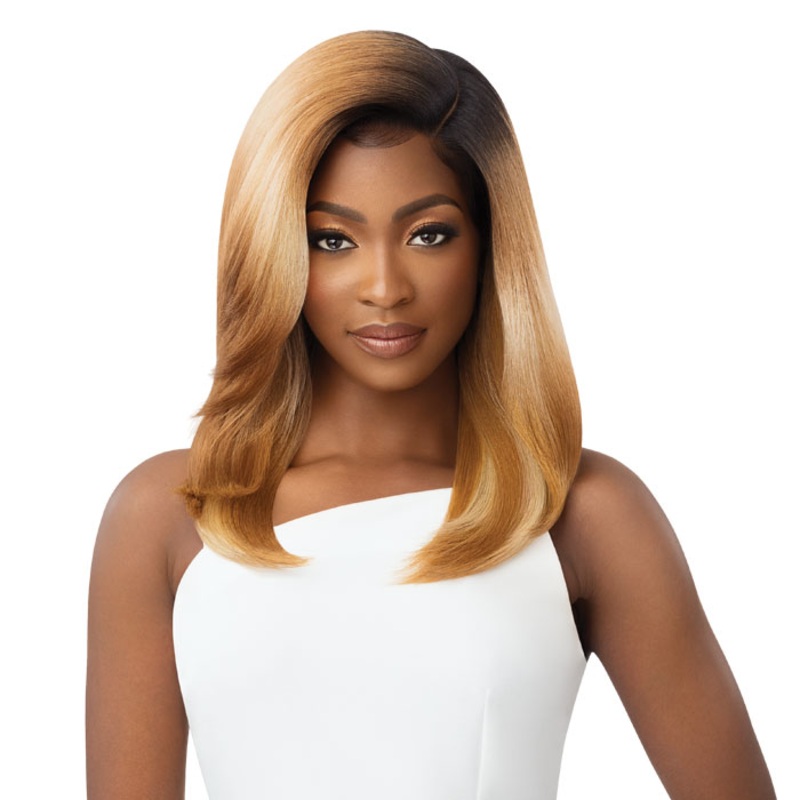 Outre Sleek Lay 5″ Deep C-Part HD Lace Front Wig – VERNISHA 1