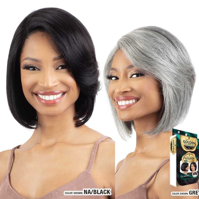 Shake-N-Go Golden 100% Human Hair HD Lace Front Wig – Gladys NATURAL