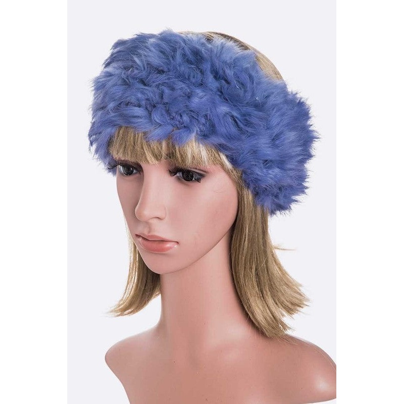 Soft Fur Convertible Headband Headband White O/S