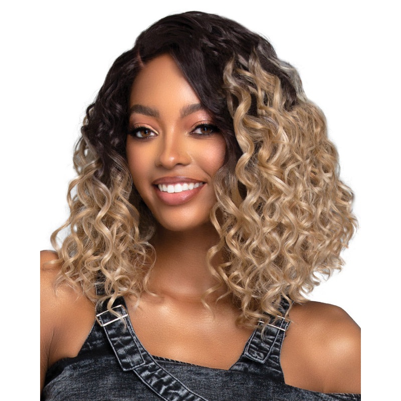 Sutton | Lace Front Human Hair Blend Wig by Bobbi Boss 1
