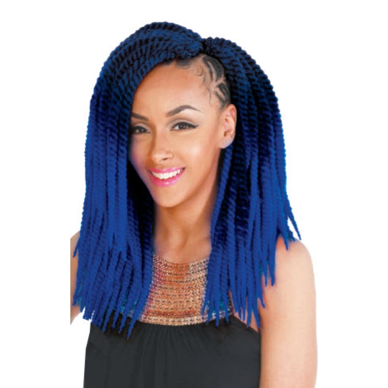 Zury Sis Crochet Braid SENEGALESE TWIST BIG 12 Inch BURGUNDY