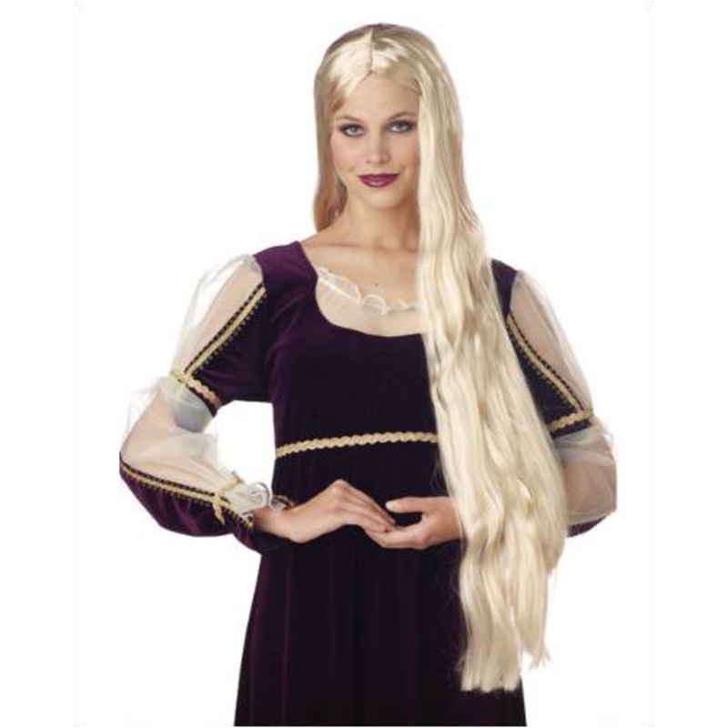 36 inch Long Flowing Blonde Costume Wig by California Costumes