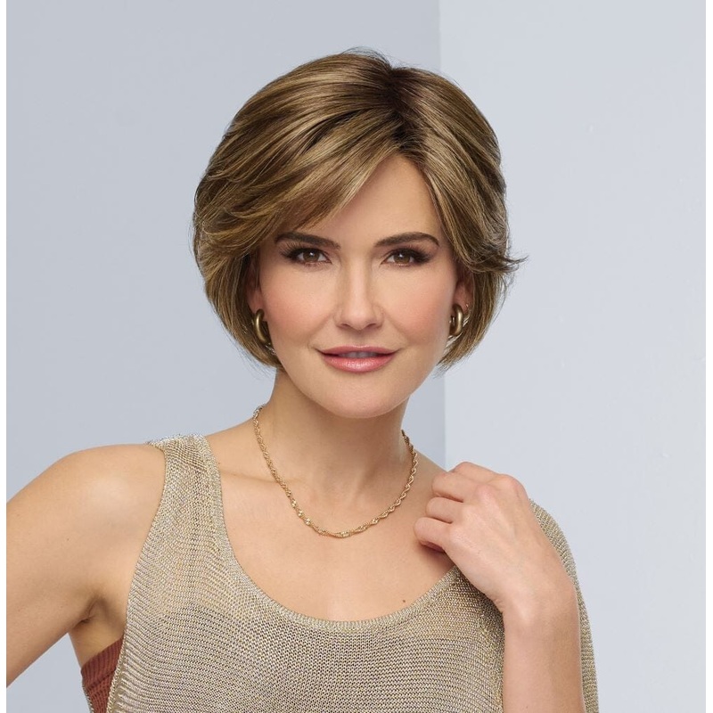 Born To Shine Wig by Raquel Welch | Mono Part | Lace Front RL10/12 Sunlit Chestnut