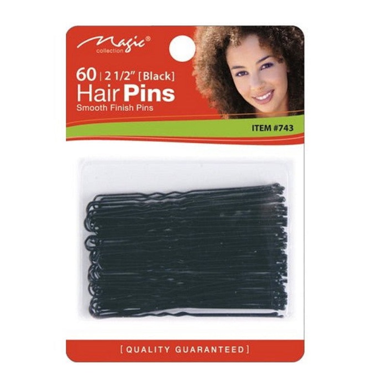 Magic 2 1/2″ 60pc Hair Pin Black 2 1/2″ 60pc