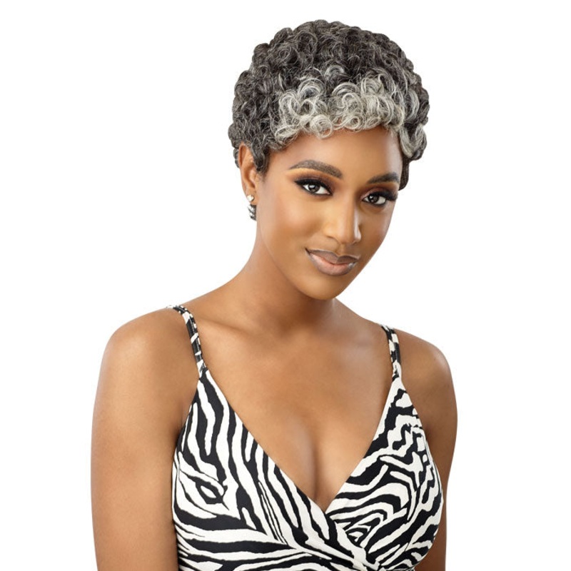 Outre Fab & Fly Gray Glamour 100% Human Hair Wig – HH-DINA 34