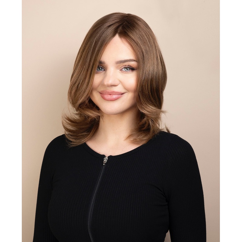 european virgin hair wig – 10″ ash brown.