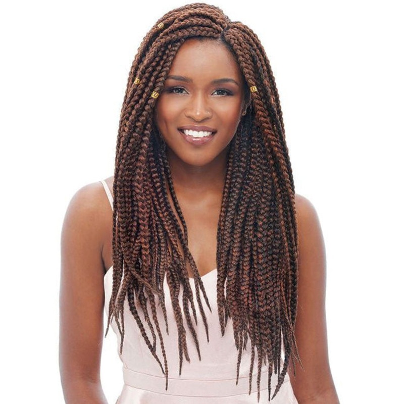 Janet Collection Noir Crochet Braid 3S MEDIUM HAVANAMAMBO BOX BRAID 24 Inch 27