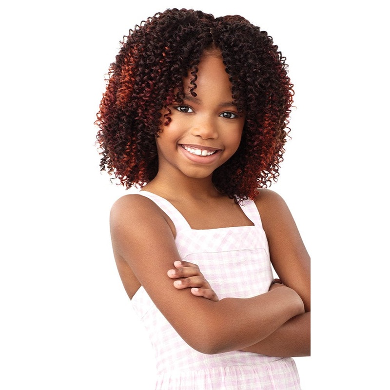 Outre X-Pression Lil Looks Crochet Hair – 2x 4A Kinky 6″ 1 JET BLACK