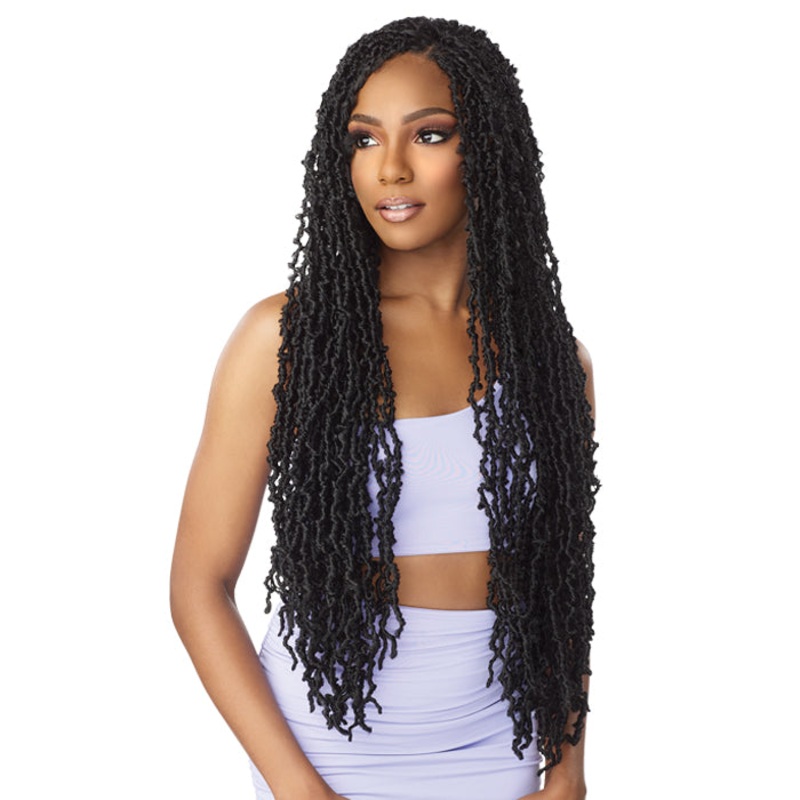 Sensationnel Lulutress 3X Pre-Looped Crochet Braid – TWISTED DISTRESSED LOCS 26″ 1