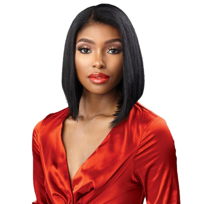 Sensationnel Unprocessed 100% Virgin Human Hair 13X4 HD Lace Part Wig – 15A BOB 10 NATURAL