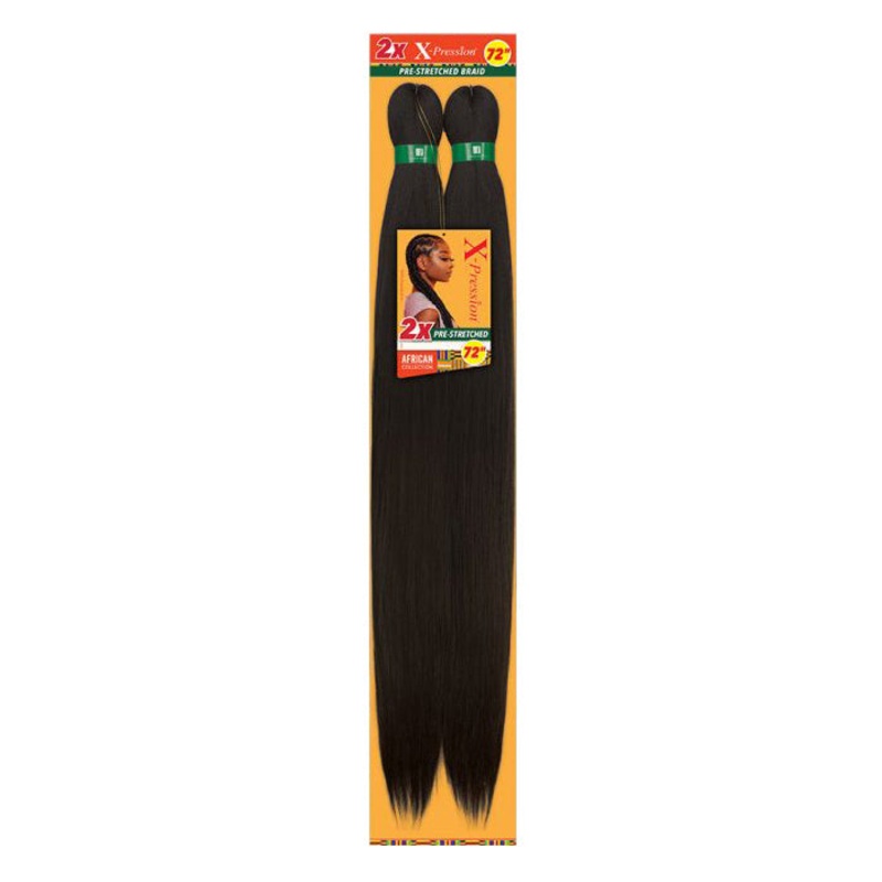 Sensationnel X-Pression Braids – 2X PRE-STRETCHED BRAID 72″ 1