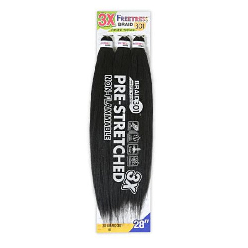 Freetress Pre-Stretched Braid – 3X Braid 301 28″ 1