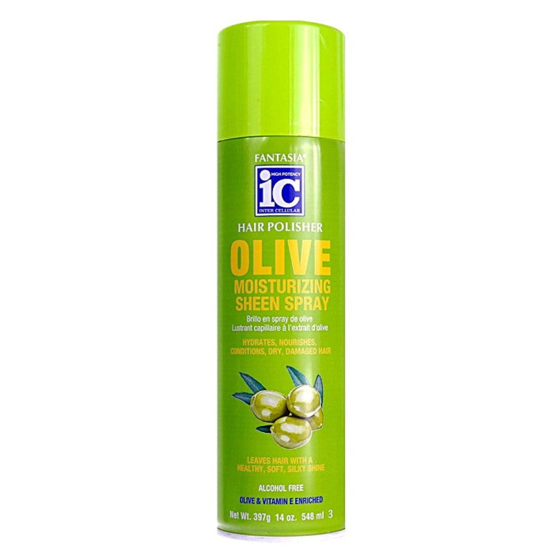 IC Fantasia Hair Polisher Olive Sheen Spray 14 oz 14oz