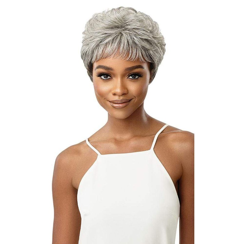 Outre Fab & Fly Human Hair Gray Glamour Wig – Theodora NBLK