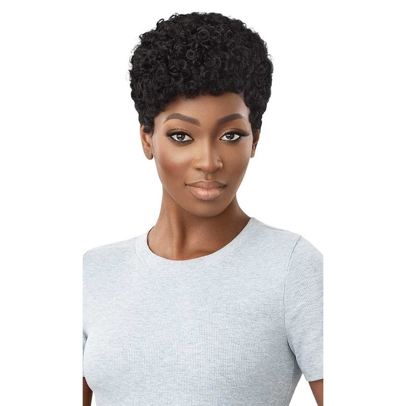 Outre Wigpop Synthetic Full Wig – Peony 1 JET BLACK