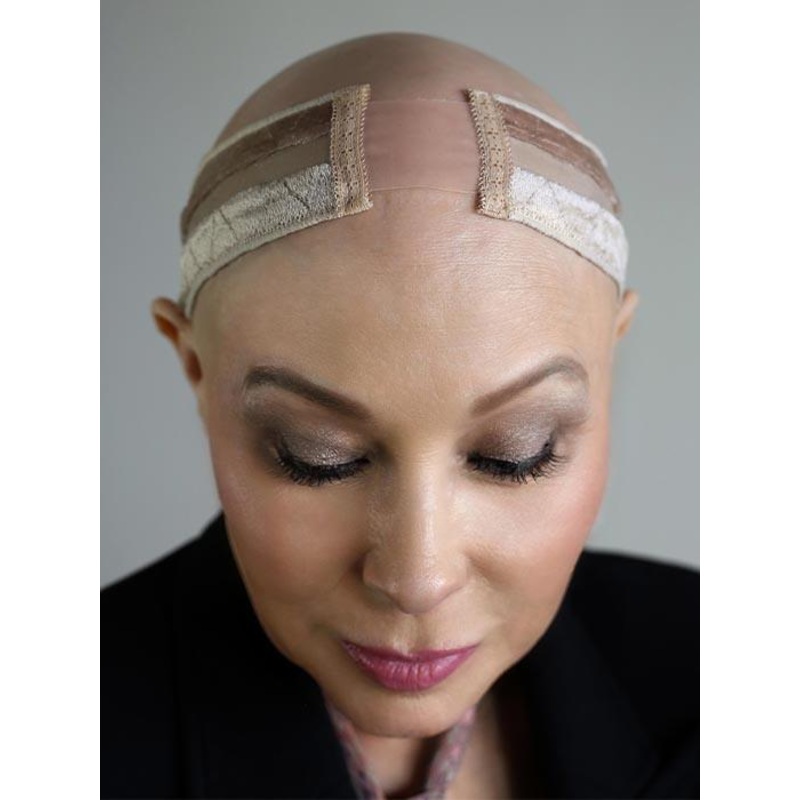 WigSECURE Crystal – Reversible Non-Slip Grip Band with Silk Front BEIGE-BLONDE