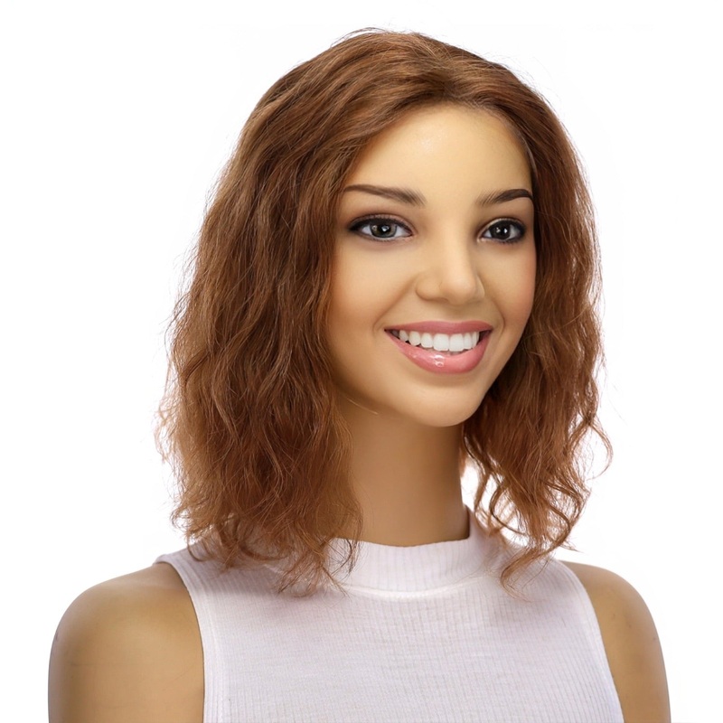 12″ Divine Lace Top Topper Copper Wavy Zig Zag Lace Front