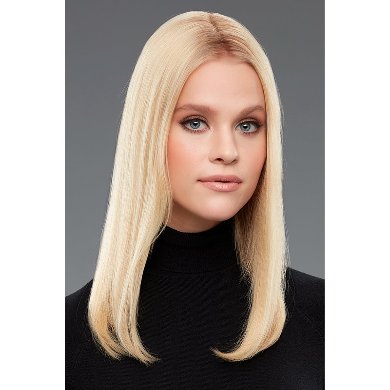 easiPart Human Hair  18″ Addition by Jon Renau | Easihair 1B Hot Fudge