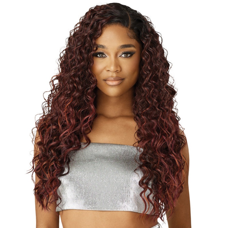 Outre Melted Hairline Swirlista Glueless HD Lace Front Wig – SWIRL 111 – 5″ Deep C-Shape Parting 1