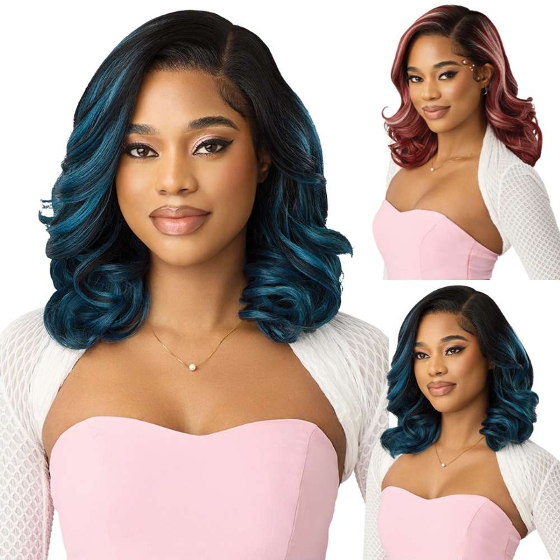 Outre Perfect Hairline Swoop Series Lace Front Wig – Y-Part 201 1 JET BLACK