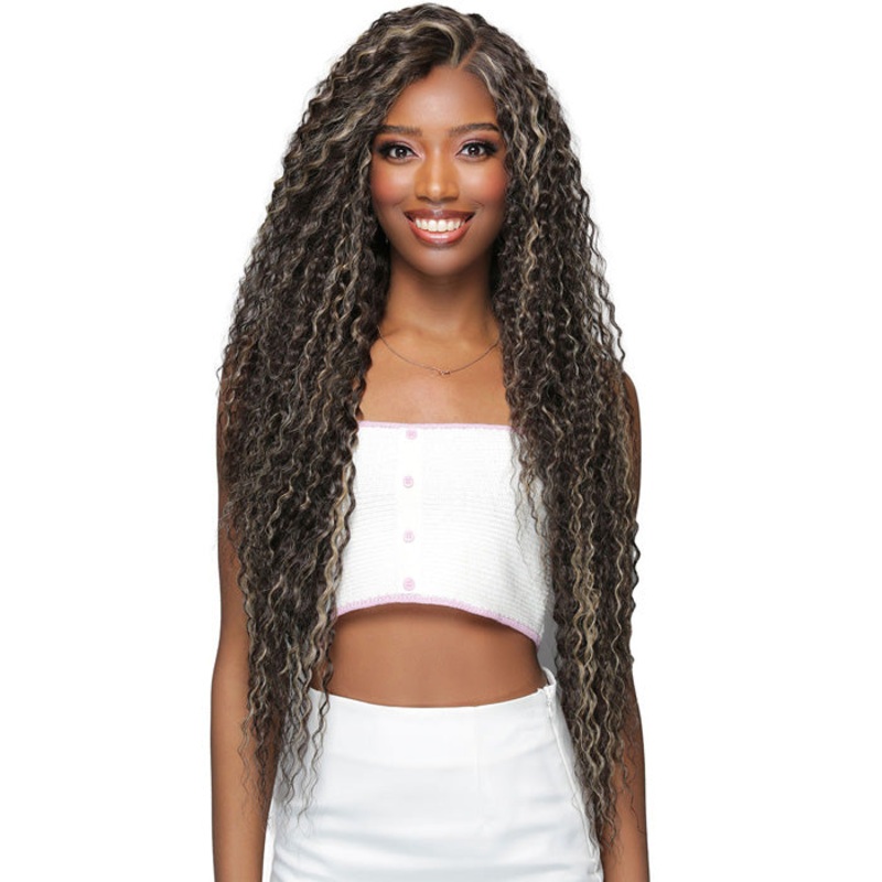 Bobbi Boss Miss Origin Super X Glueless Human Hair Blend 13×6 HD Lace Front Wig – MOGL302 ARACELI 1