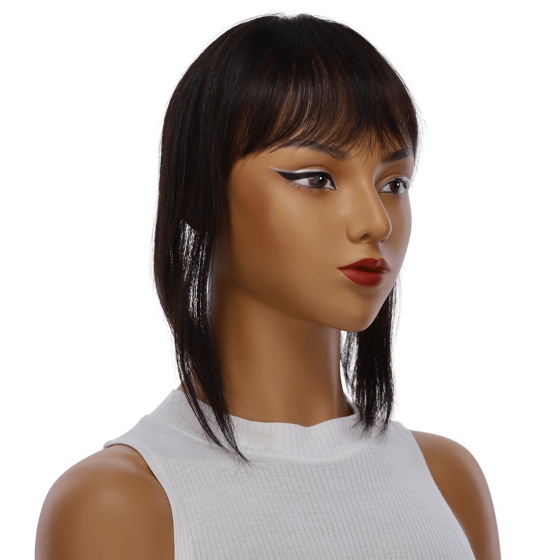 12″ Fringe Topper #1B Black 5 x 2.25″