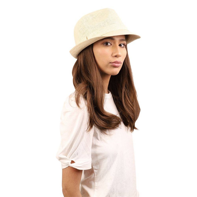 20″ HatFall Wig Medium Brown Babylight Open Wefted