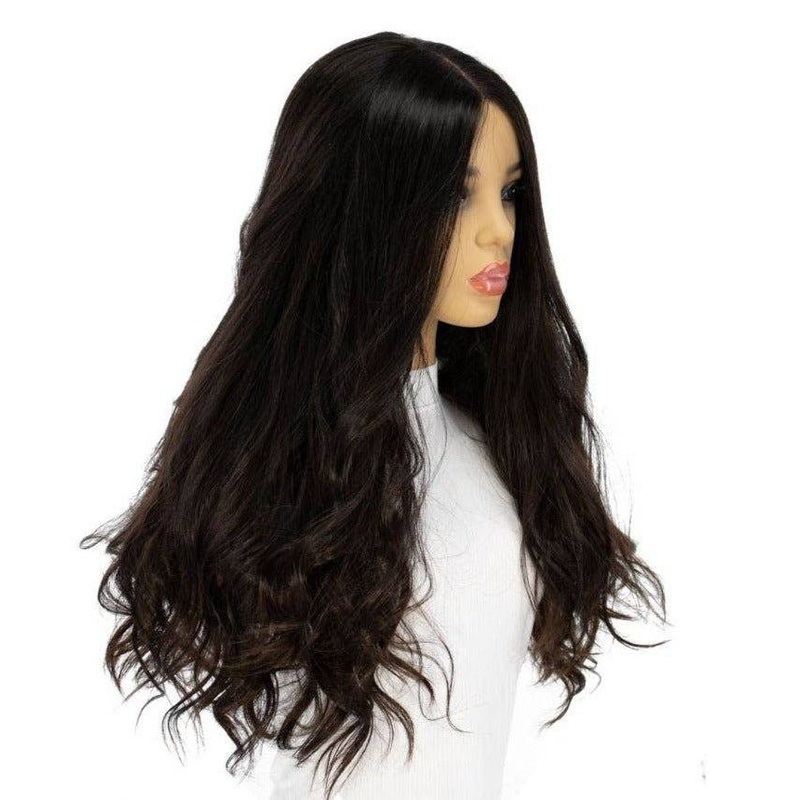 24″ Secret Lace Top Wig #1B Black