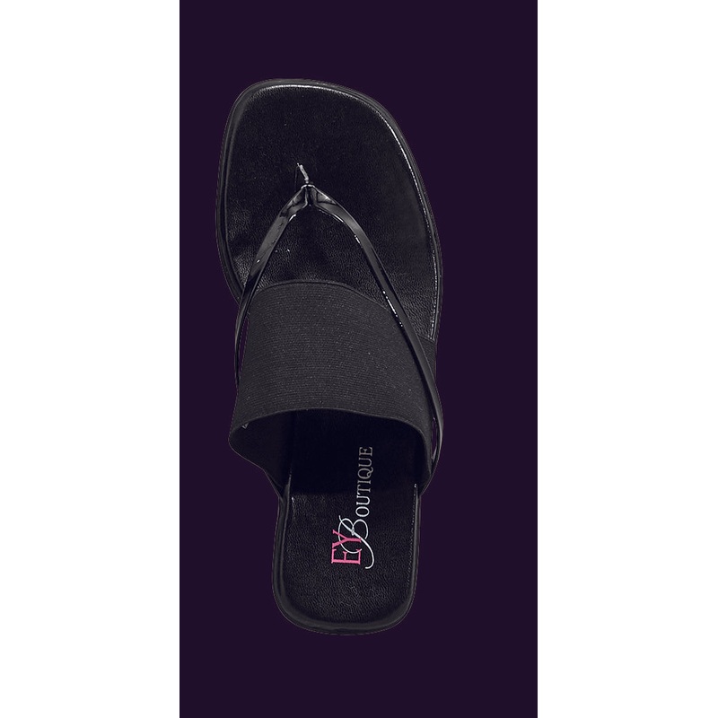 Stretch Fashion Slide by EY Boutique BLACK 10W