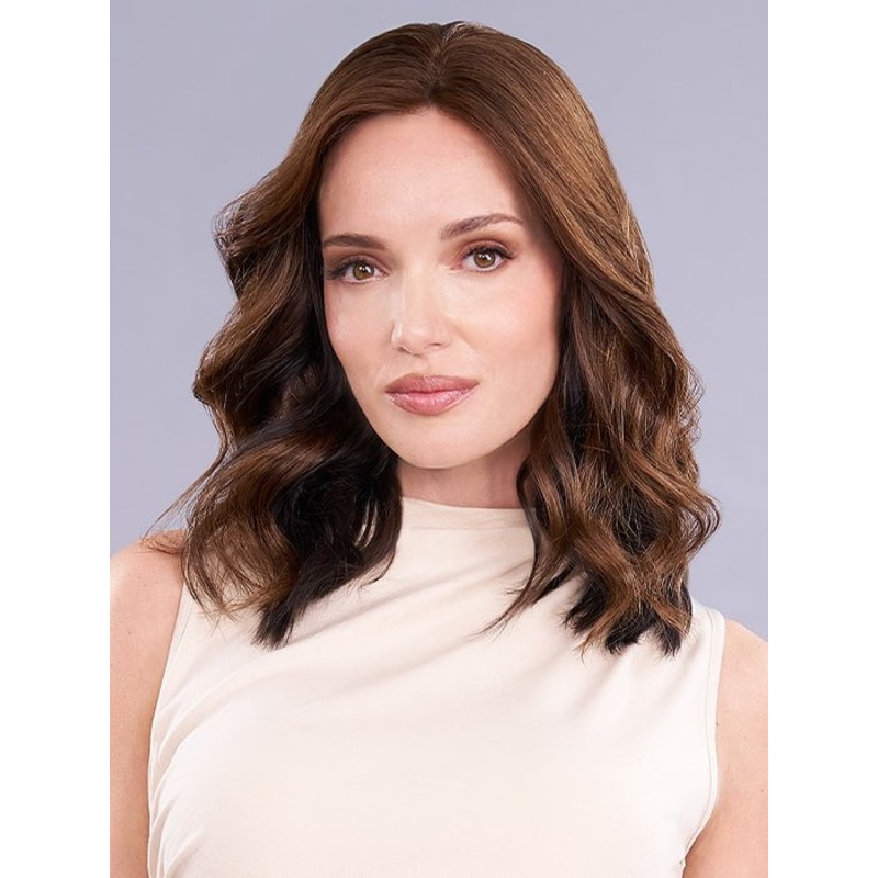 14″ Top Form Lace | Remy Human Hair Topper (Full Mono) 1B