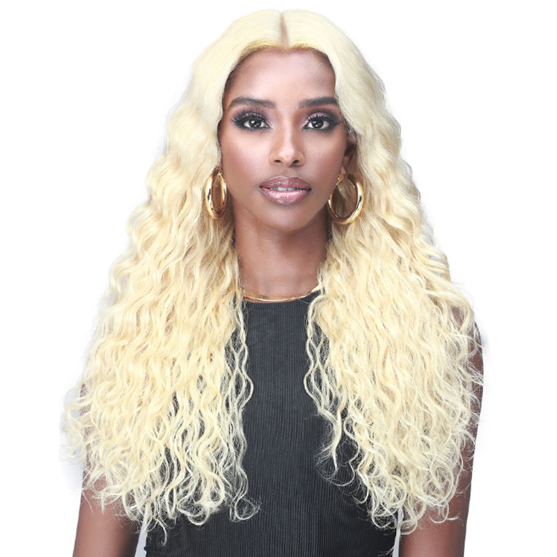 Bobbi Boss 100% Premium Remy Hair 13X4 HD Lace Wig – MHLF917 WATER WAVE 24 1B