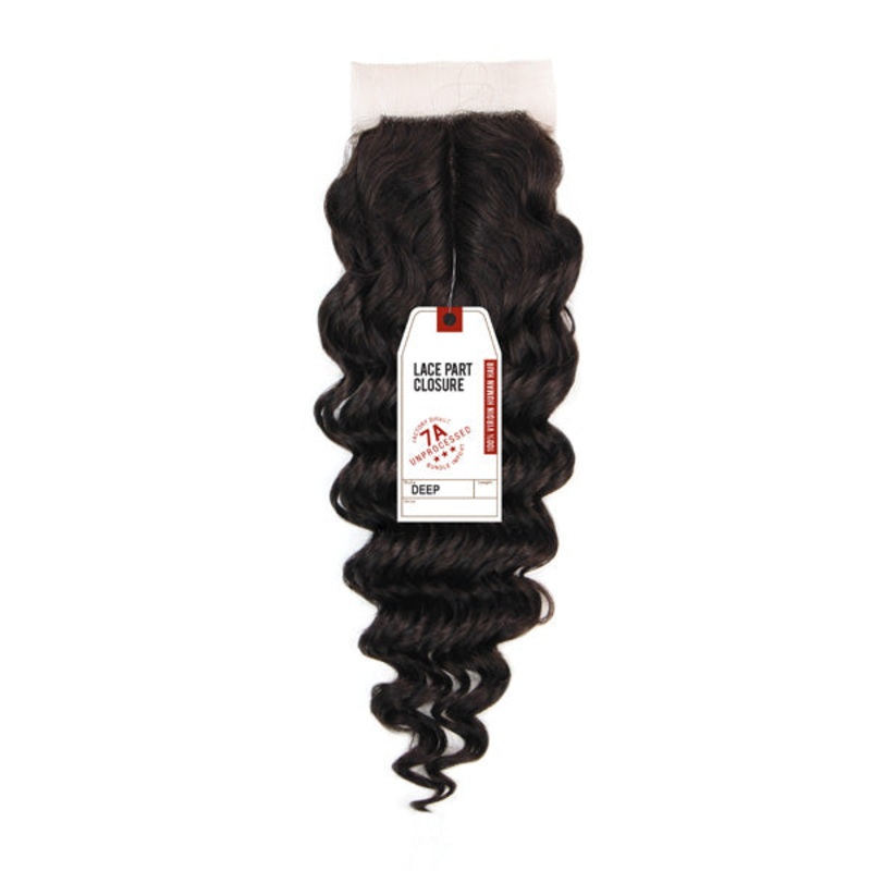 Sensationnel Bare & Natural Unprocessed 100% Virgin Human Hair Lace Part Closure – DEEP 10″-18″ 10 NATURAL