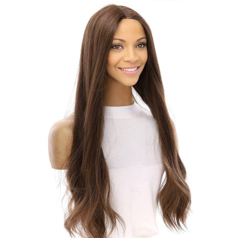 26″ Divine Lace Top Wig Medium Brown Babylight Zig Zag Lace Front