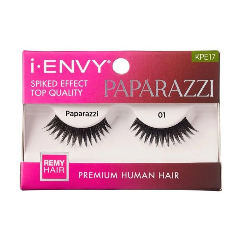 Kiss i-Envy Premium Human Hair Lashes – Paparazzi 01 KPE17 KPE17 Paparazzi 01