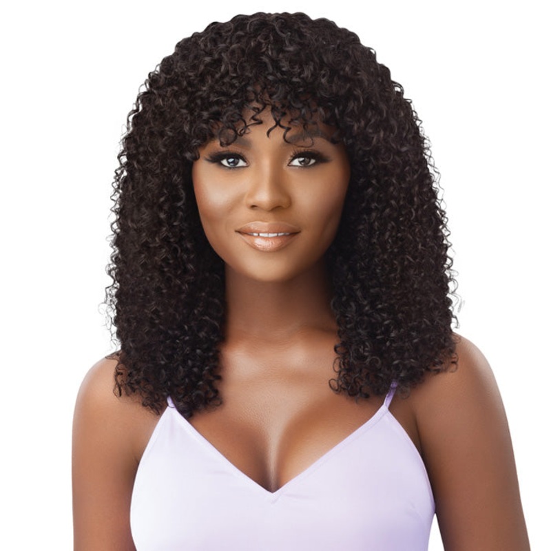 Outre 100% Unprocessed Human Hair Full Cap Wig – SIMONA NBLK