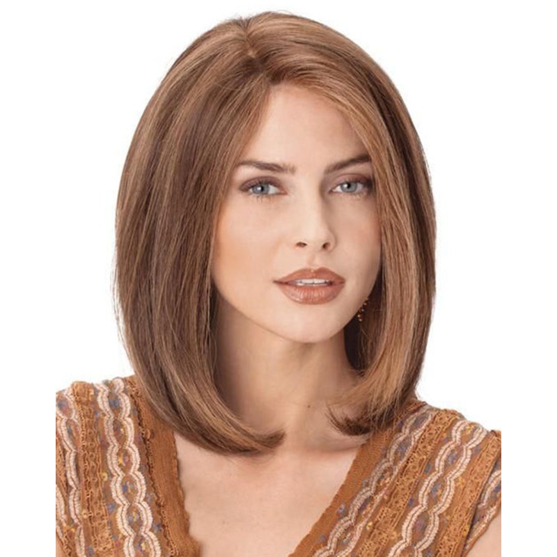 PLF002HM | Lace Front & Monofilament Human Hair Wig by Louis Ferre Chestnut