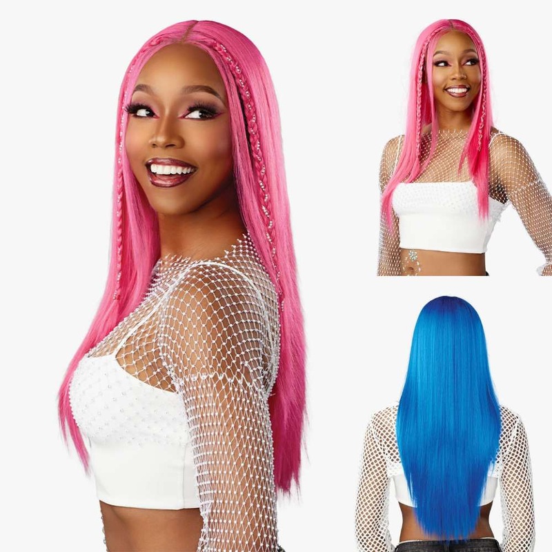 Sensationnel Festi-Gal Shear Muse Glueless HD Lace Front Wig – Diamond Gal BLACK