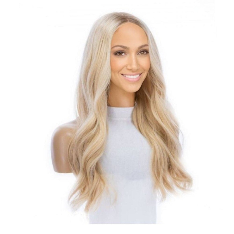 24″ Divine Lace Top Topper Beige Blonde Zig Zag Lace Front