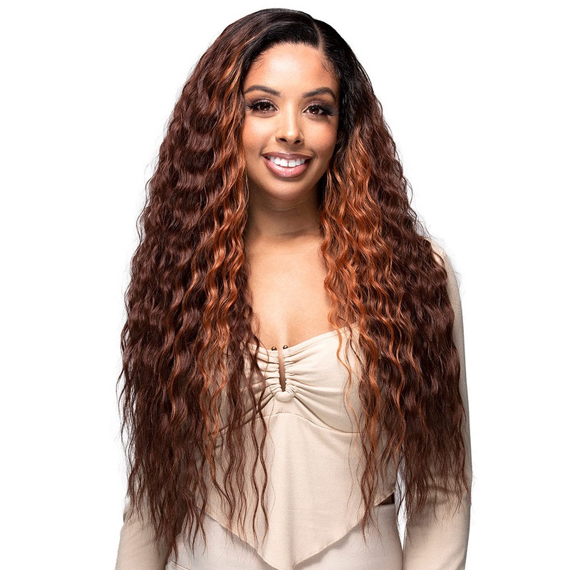 Beatrix | Lace Front Human Hair Blend Wig by Bobbi Boss 1