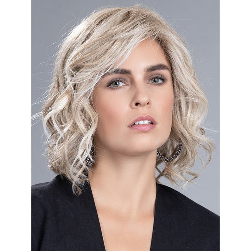 Lovely | Synthetic Lace Front Hair Topper (Hand Tied) CHAMPAGNE-ROOTED