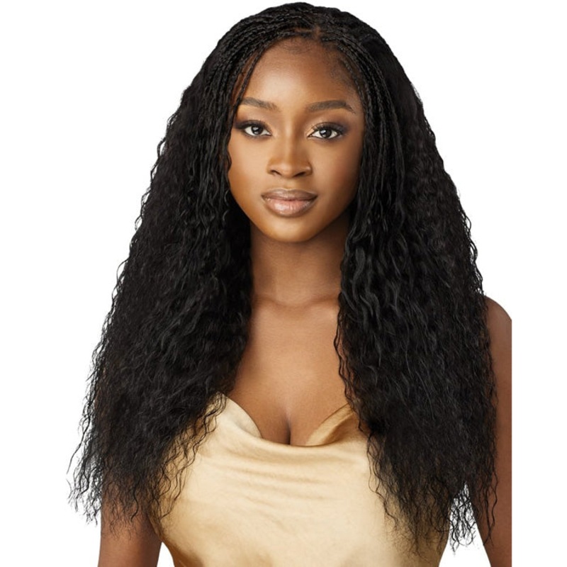 Outre Mytress Gold Label 100% Human Hair Braids – PRESTRETCHED W&W SPLASH CORK BULK 14″-18″ 14 NATURAL